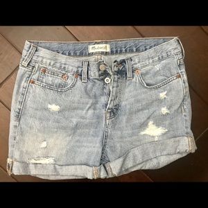 Denim shorts